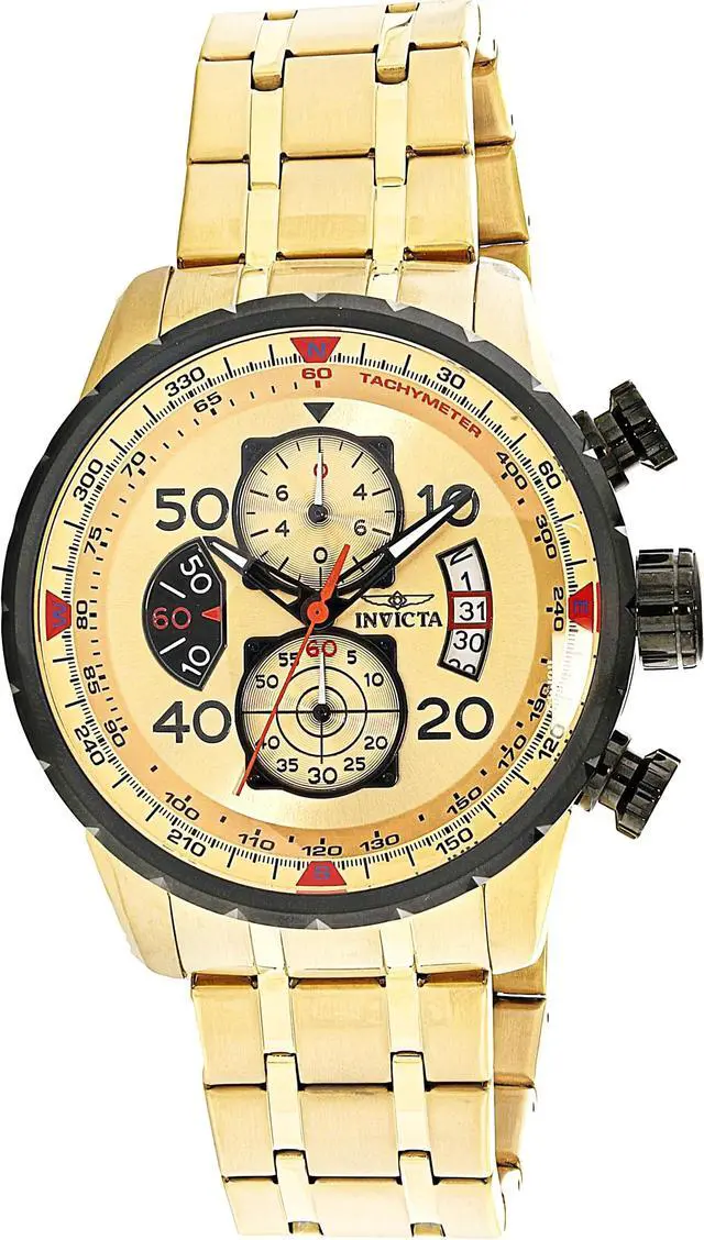 Alt view image 3 of 14 - Invicta  Aviator 17205  Stainless Steel Chronograph  Watch