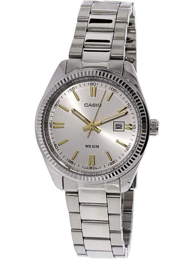 Alt view image 2 of 2 - Casio Women's LTP1302D-7A2V Silver Stainless-Steel Quartz Watch with Silver Dial