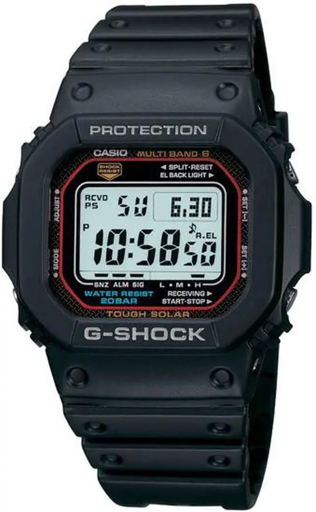 Alt view image 2 of 7 - Casio GWM5610-1 Black Resin G-Shock Digital Dial Multi Band Atomic Tough Solar