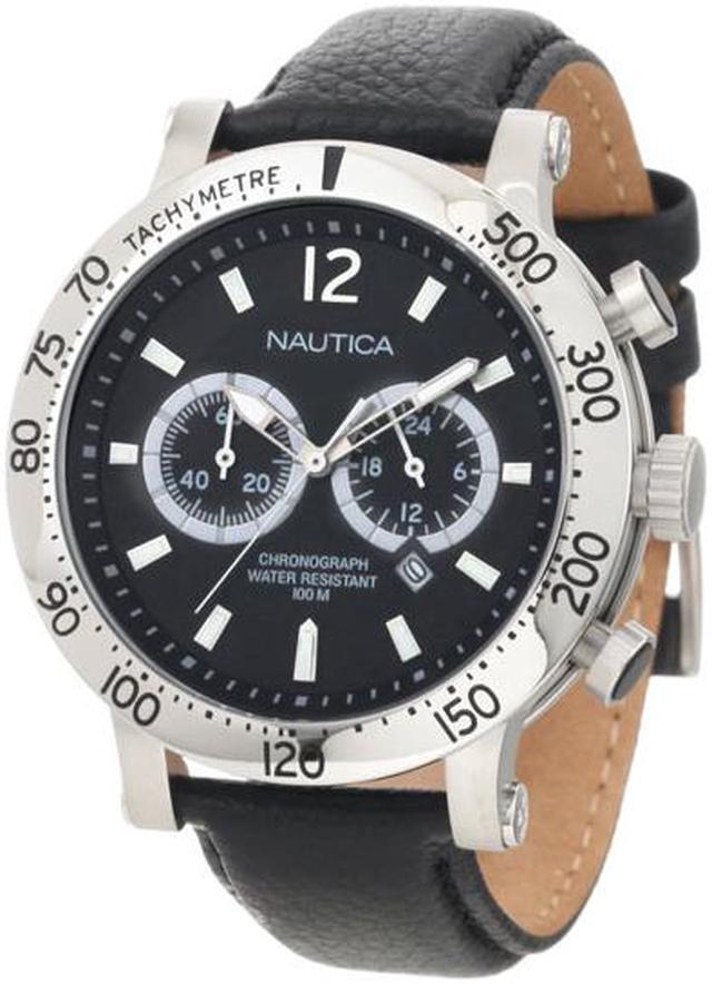 Alt view image 2 of 3 - Nautica Windjammer N20096G Men's Black Dial Quartz Chronograph Watch