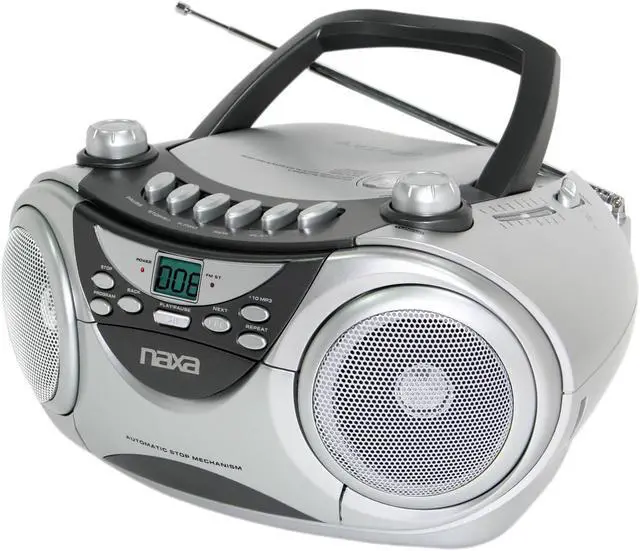 Main image of Naxa NPB-241 Portable CD Player, AM/FM Stereo Radio & Cassette Player/Recorder