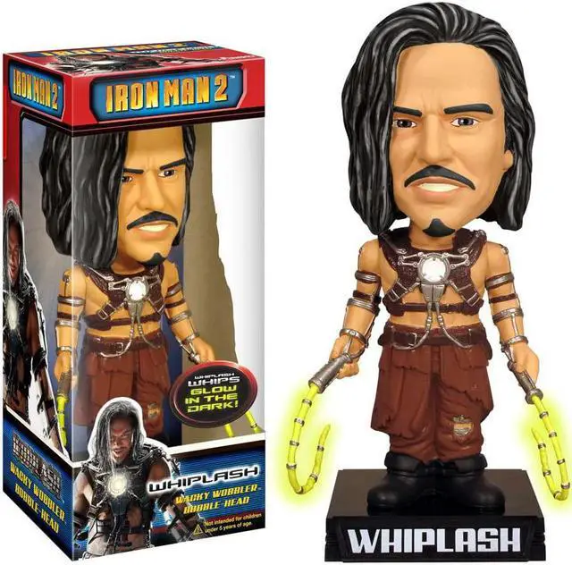 Main image of Iron Man 2 Whiplash Wacky Wobbler Bobble Head Figure