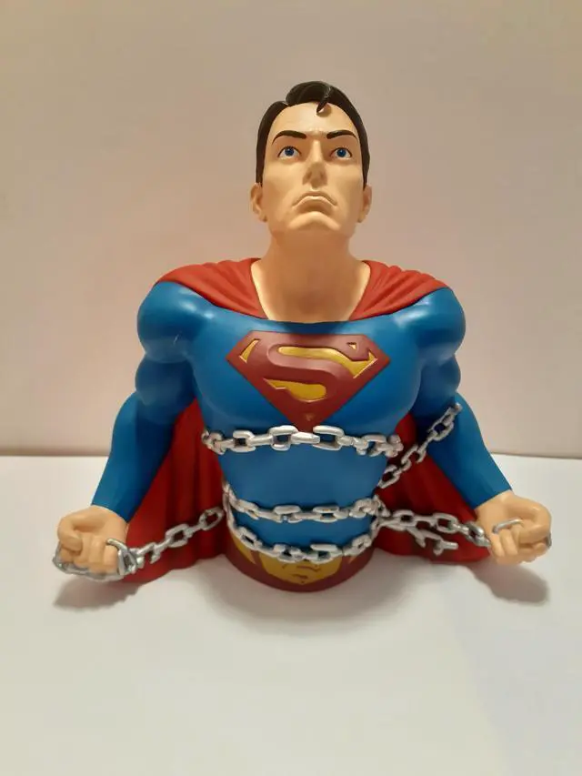 Main image of Superman in Chains Poly Resin Bust Bank