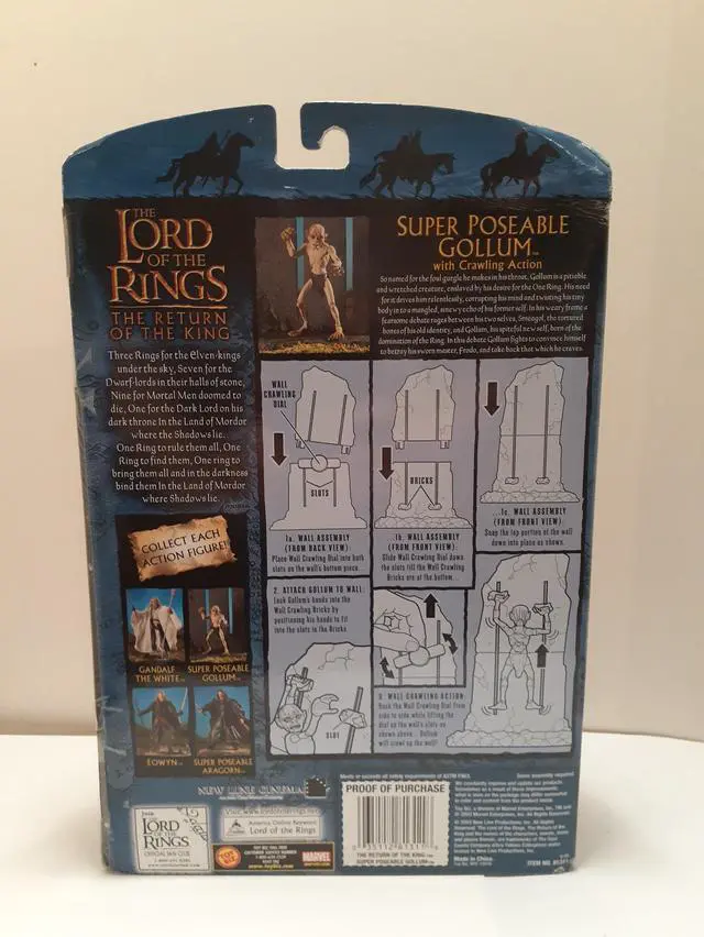 Alt view image 2 of 2 - LORD OF THE RINGS The Return of the King SUPER POSEABLE GOLLUM ACTION FIGURE