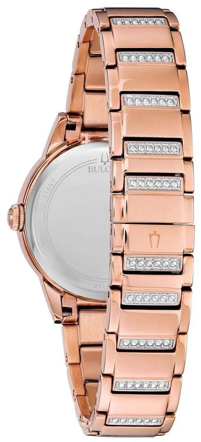 Alt view image 13 of 20 - Bulova Ladies TurnStyle Rose Gold Plated Stainless Steel Quartz Watch 98L247