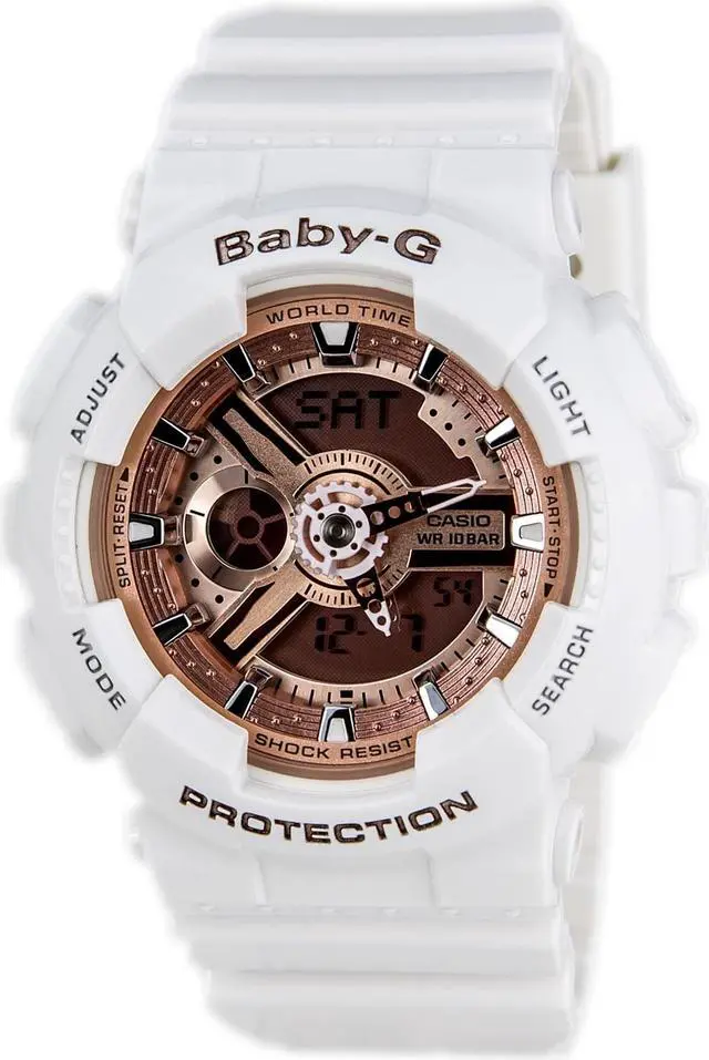Alt view image 7 of 8 - Casio Baby-G White Ani-Digi 3D Watch BA110-7A1