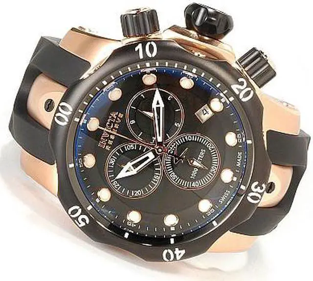 Alt view image 4 of 16 - Invicta 5733 Men's Venom Reserve Chronograph Black Polyurethane And Dial Watch