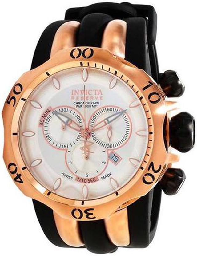 Invicta 10832 Men s Reserve Venom Rose Gold Tone Silver Dial