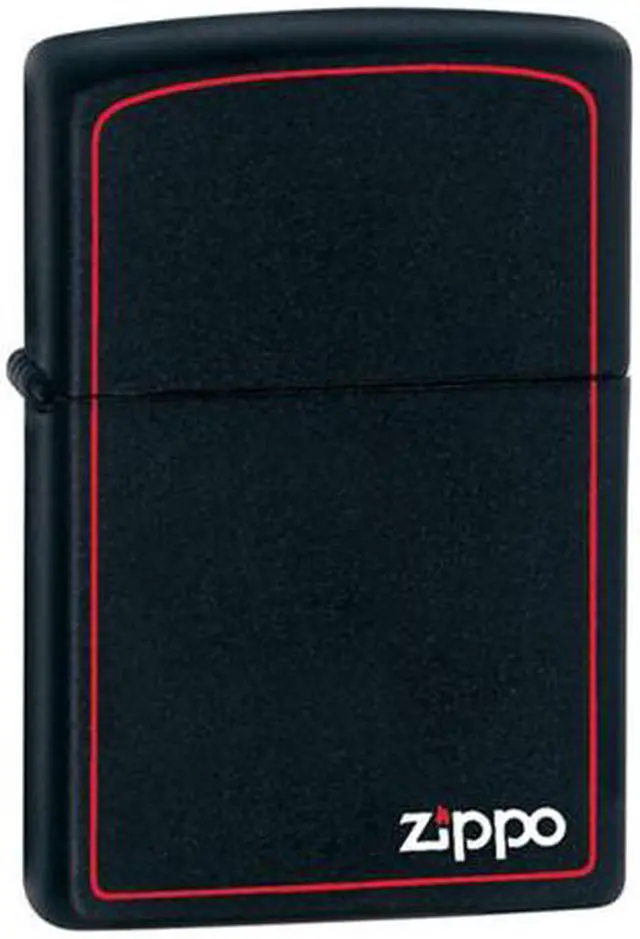 Zippo Black Matte Lighter with Border - Newegg.com