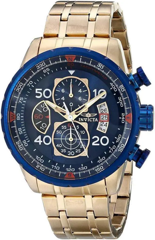 Alt view image 5 of 19 - Invicta  Aviator 19173  Stainless Steel  Watch