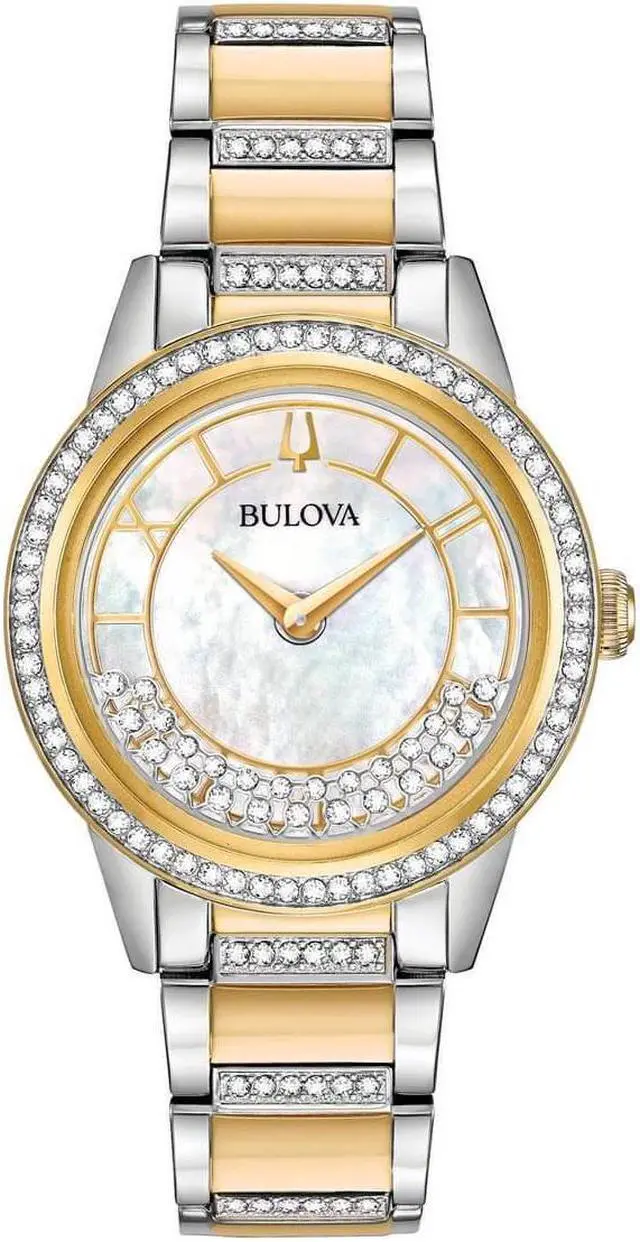 Alt view image 9 of 15 - Bulova TurnStyle Ladies Gold Plated Stainless Steel Quartz Watch 98L245