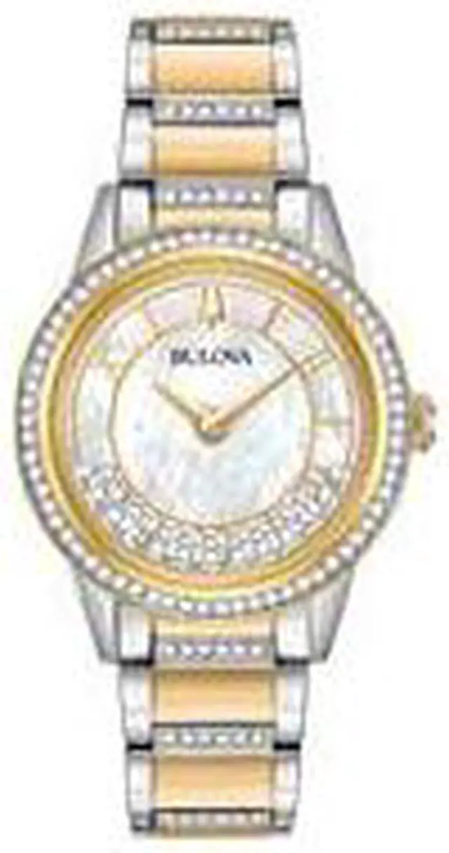 Alt view image 8 of 15 - Bulova TurnStyle Ladies Gold Plated Stainless Steel Quartz Watch 98L245