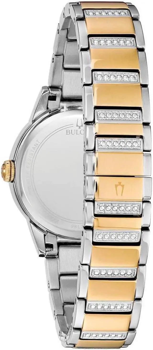 Alt view image 10 of 15 - Bulova TurnStyle Ladies Gold Plated Stainless Steel Quartz Watch 98L245