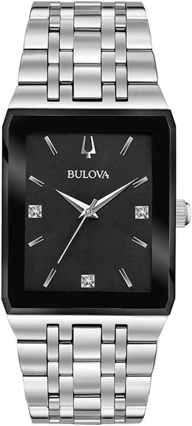 Main image of Bulova 96D145 Mens Quadra Silver Watch