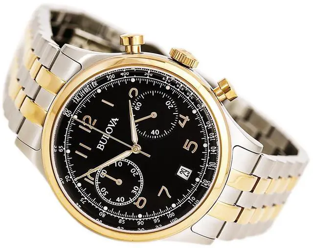 Alt view image 12 of 15 - citizen 98B248 Mens Silver & Rose Gold Finish Chronograph Watch