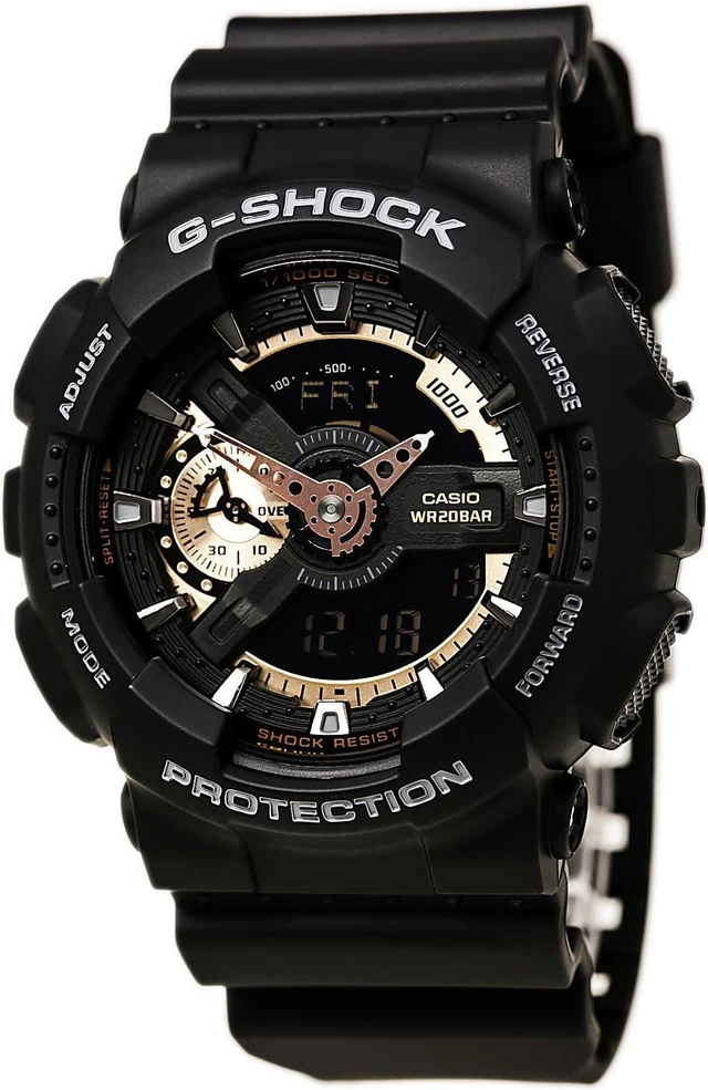 Alt view image 13 of 18 - Casio G Shock Black / Rose Dial Men's Watch - GA110RG-1A