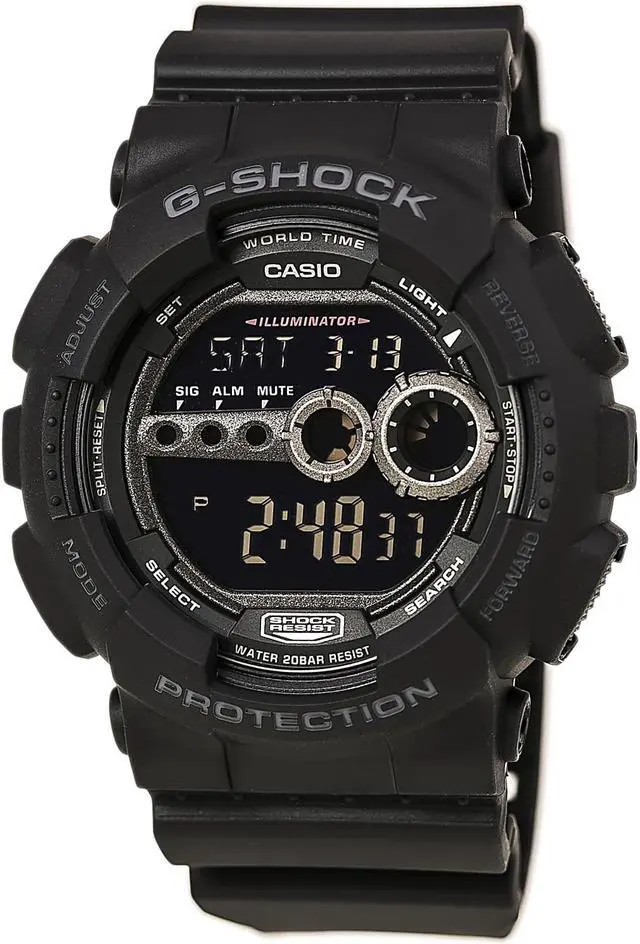 Alt view image 7 of 11 - Casio GD1001B Mens Black G-Shock Military Watch