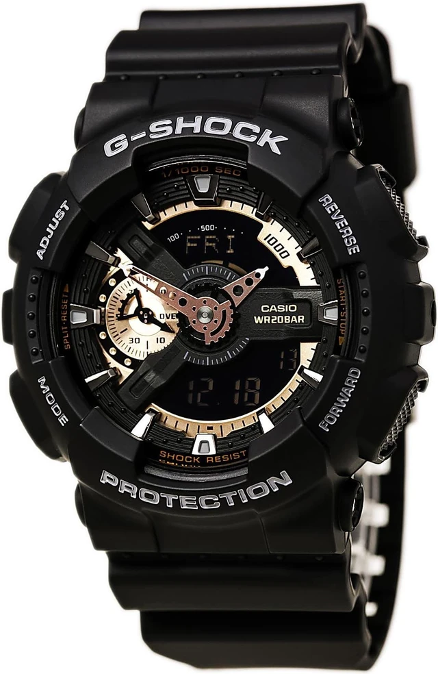 Alt view image 12 of 18 - Casio G Shock Black / Rose Dial Men's Watch - GA110RG-1A