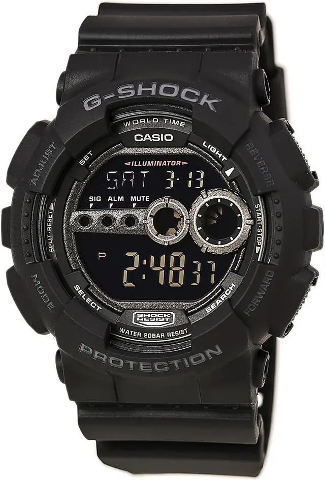 Alt view image 8 of 11 - Casio GD1001B Mens Black G-Shock Military Watch