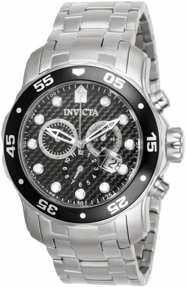 Alt view image 10 of 17 - Invicta  Pro Diver 17082  Stainless Steel Chronograph  Watch