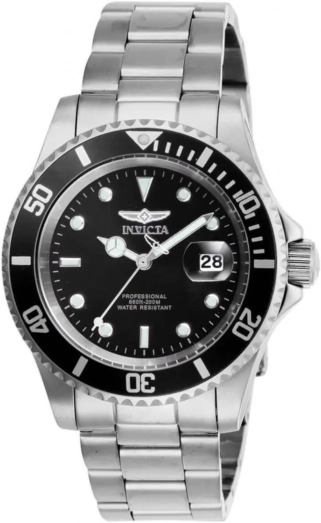 Alt view image 4 of 7 - Invicta Men's 26970 Pro Diver Quartz 3 Hand Black Dial Watch