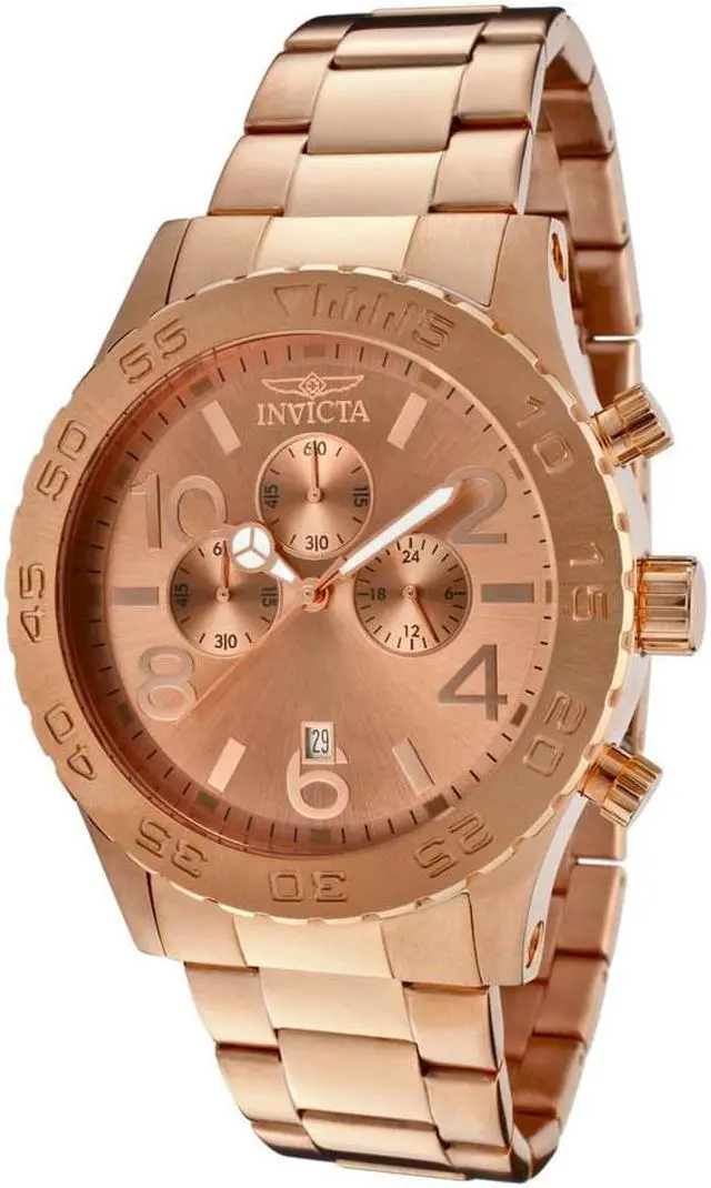 Alt view image 5 of 8 - Invicta Men's Specialty 1271 Rose Gold Stainless Steel Chronograph Watch
