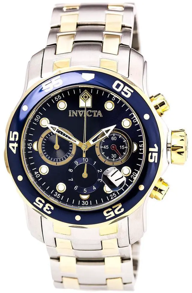 Alt view image 10 of 19 - Invicta  Pro Diver 0077  Stainless Steel Chronograph  Watch