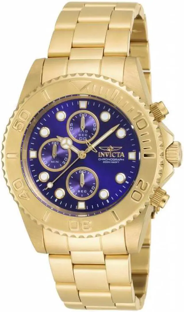Alt view image 14 of 16 - Invicta Men's 19157 Pro Diver Quartz Multifunction Blue Dial Watch