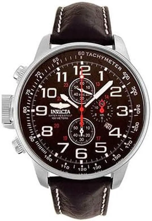 Alt view image 3 of 19 - Invicta  I-Force 2770  Leather Chronograph  Watch