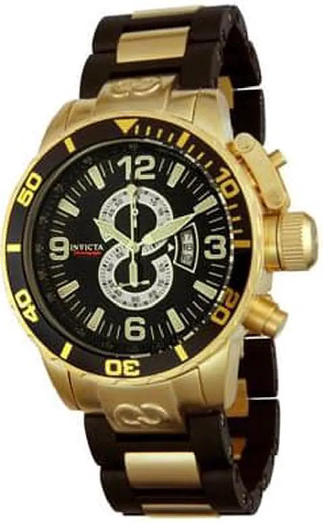 Alt view image 3 of 15 - Invicta Men's Corduba Chronograph Goldplated & Rubber