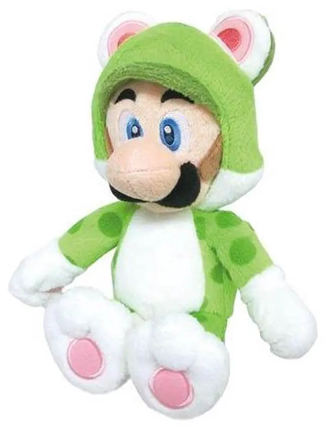Main image of Super Mario Bros. Cat Luigi 10-Inch Plush