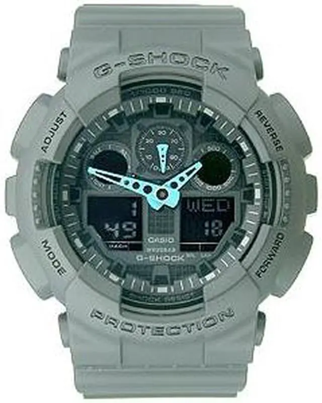 Alt view image 2 of 16 - Casio GA100C-8A G-Shock Black Plastic Resin Case and Bracelet Digital-Analog Dial