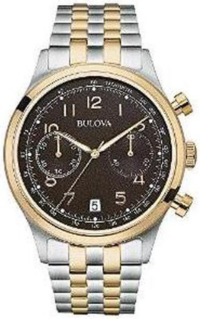 Main image of citizen 98B248 Mens Silver & Rose Gold Finish Chronograph Watch