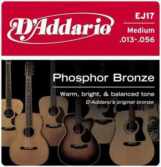Main image of D'Addario EJ17 Acoustic Guitar Strings - Medium - 3 Pack