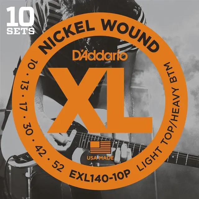 Main image of 10 Pack  D'Addario EXL140 Light Top Heavy Bottom Guitar Strings