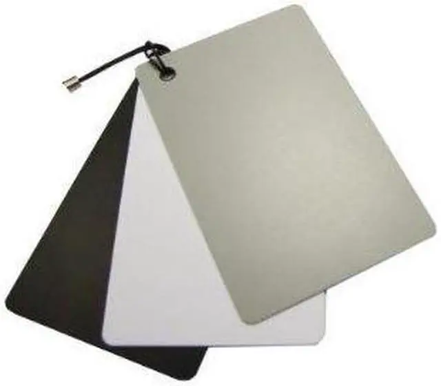 Main image of Opteka Pocket-Sized Reference Color & White Balance Grey Card Set With Quick-Release Neck Strap for Digital Photography