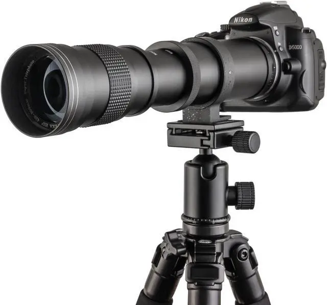 Alt view image 6 of 18 - Opteka 420-1600mm f/8.3 HD Telephoto Zoom Lens for Nikon D5, D4S, DF, D4, D3, D810, D800, D750, D610, D600, D500, D7500, D7200, D7100, D5600, D5500, D5300, D3400, D3300 and D3200 Digital SLR Cameras