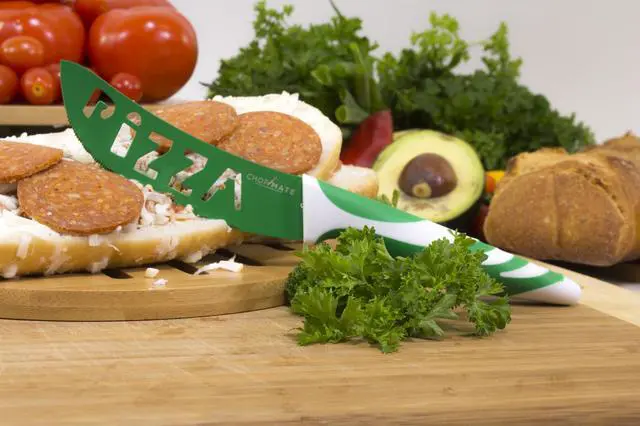 Alt view image 5 of 20 - Chopmate Color Stainless Steel Anti-Bacterial Non-Stick Ceramic Coated 8 Piece Kitchen Knife Set