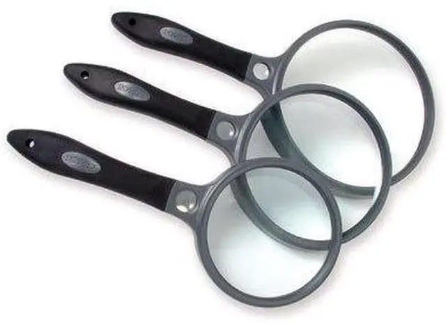 Main image of Carson 2.5x Soft-Grip Magnifier with 10x Spot Lens, with Case SG-10