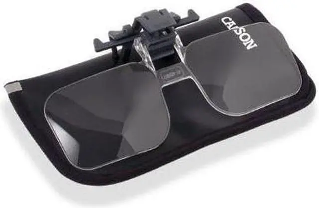 Main image of Carson Clip & Flip 1.5x Clip-on, Flip-up Magnifying Lenses for Eyeglasses CF-10