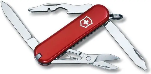 Alt view image 9 of 20 - Victorinox 54031 Folding Knife Compact Series Rambler 2 1/4" Folder Red Handle