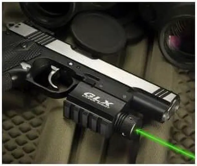 Alt view image 13 of 20 - Barska GLX 5mW Green Laser Sight w/ Built-in Picatinny Rail AU11408