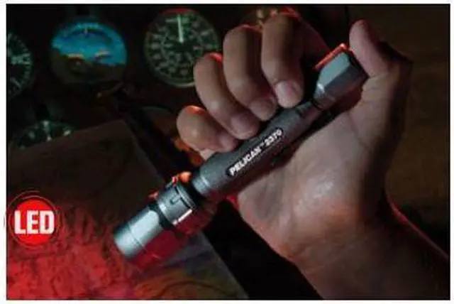 Alt view image 3 of 14 - PELICAN 023700-0000-110 106-Lumen 2370 3-LED Tactical LED Flashlight