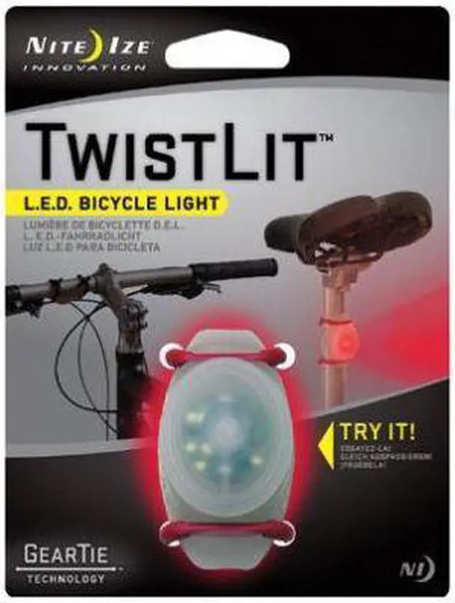 Alt view image 4 of 14 - Nite Ize TwistLit LED  Bike Light Red