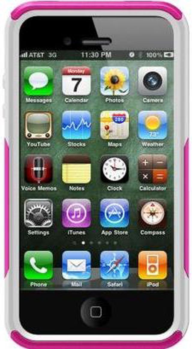 Alt view image 10 of 15 - OtterBox Commuter Series Strength Case f/iPhone 4/4S - AVON Hot Pink/White