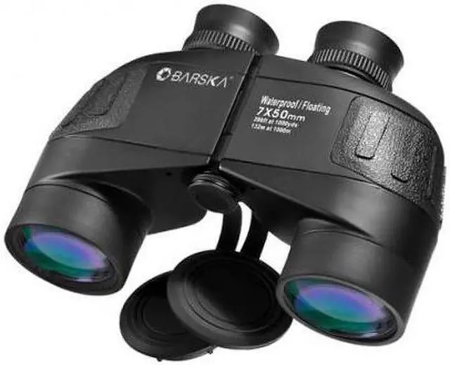 Alt view image 2 of 13 - Barska 7x50 WP Battalion Binoculars w/ Internal Rangefinder AB11610