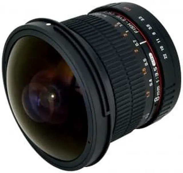 Alt view image 8 of 20 - Rokinon 8mm f/3.5 HD Fisheye Lens with Removable Hood for Canon EF