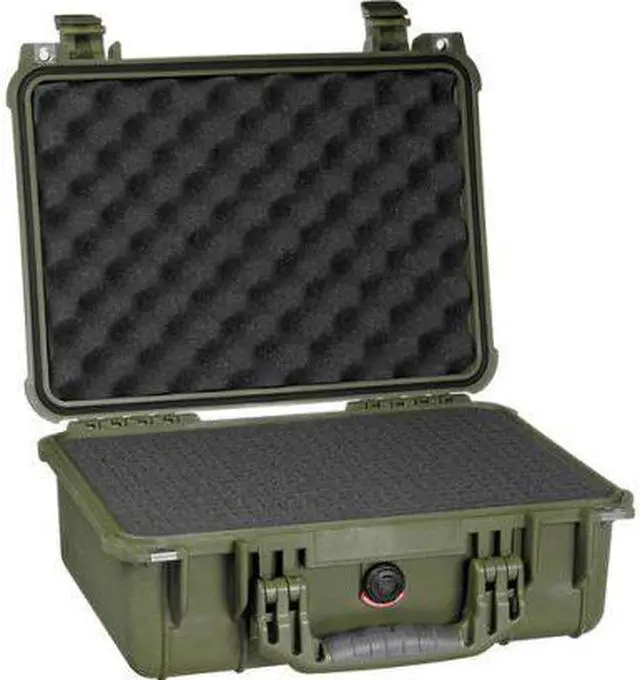 Alt view image 2 of 9 - Pelican 1450 Case with Foam (Olive Drab)