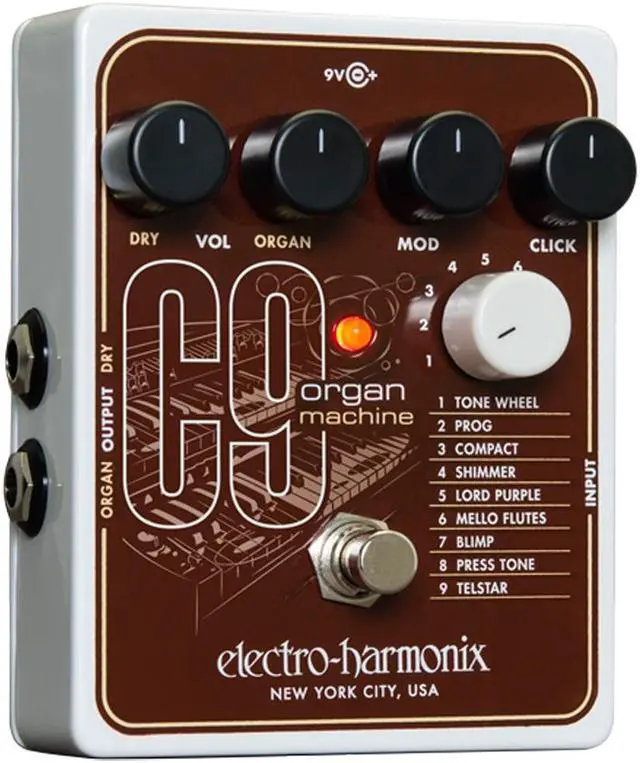 Alt view image 2 of 15 - Electro-Harmonix B9 Organ Machine Guitar Effect Pedal