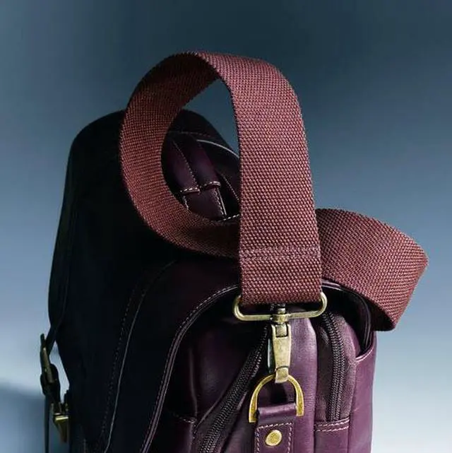 Alt view image 6 of 20 - Samsonite Columbian Leather Flapover Laptop Case